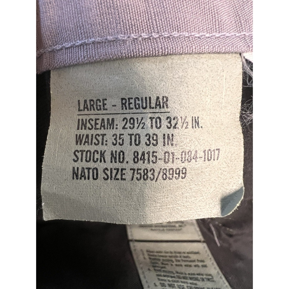 Propped Combat Trousers Gray Cargo Pants Sz L Pll100-98-C-9500 Waist 35-39" - Picture 7 of 8